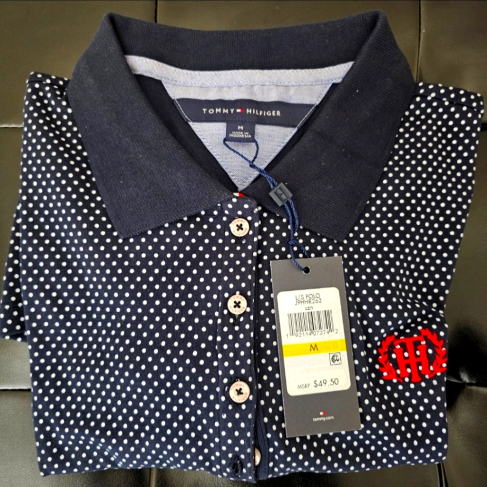 Ladies long sleeved golfer style shirt (m) NWT